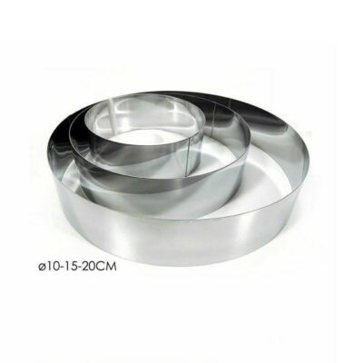 Set 3 annelli coppapasta in acciaio inox