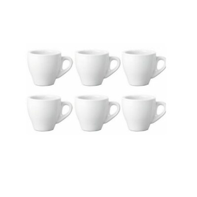 Set 6 tazzine caffe' bianche