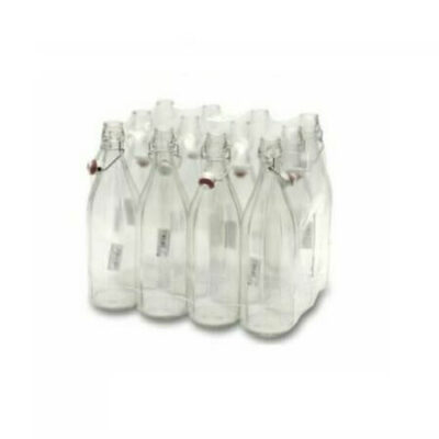 6 pezzi bottiglia da 1 l in vetro