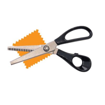 Forbice per taglio a zig zag de luca