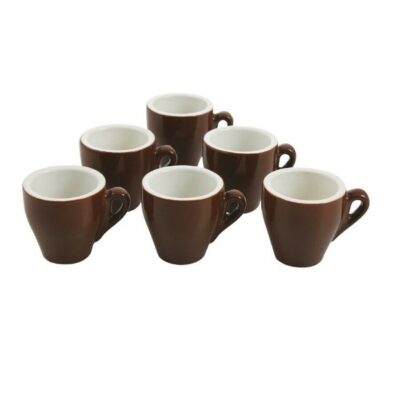 Set 6 tazzine caffe' marroni