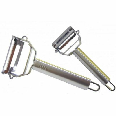 Pela patate doppio taglio in acciaio