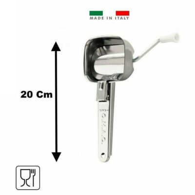 Tritaprezzemolo manuale con coperchio in acciaio
