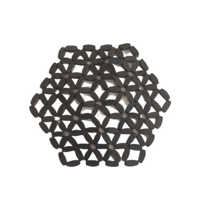 Sotto pentola in legno esagonale