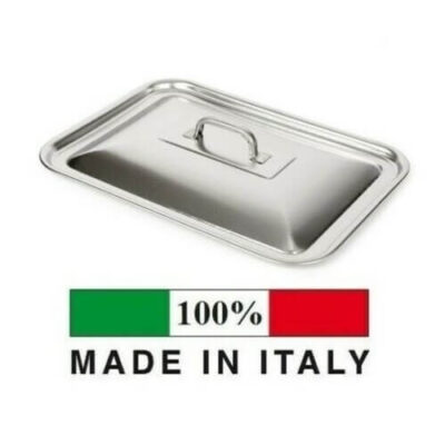 Coperchio in acciaio inox 18/10 rettangolare