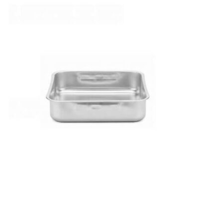Teglia in acciaio inox 18/10 quadrata