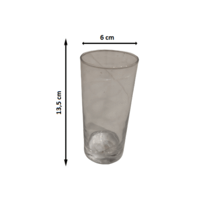 6 pezzi bicchieri in vetro bibita