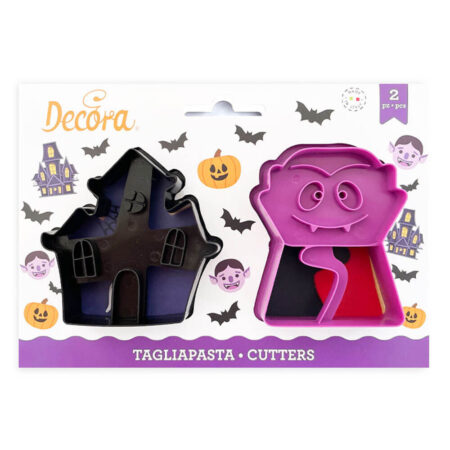 Set 2 tagliapasta vampiro halloween decora