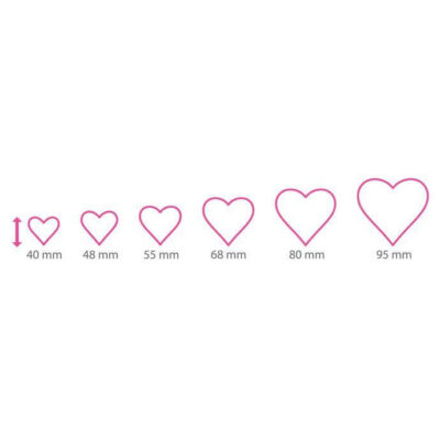 tagliabiscotti cuore misure