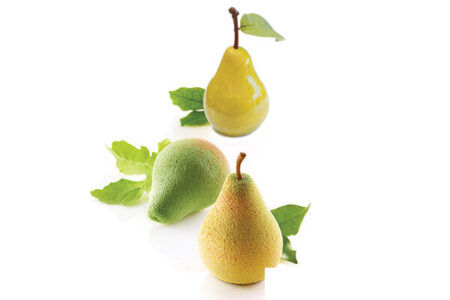 stampo in silicone per frutta realistica a forma di pera e fico