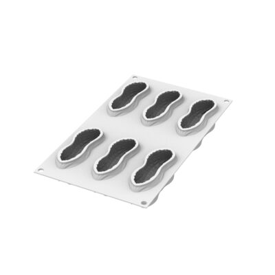 SILIKOMART 6 STAMPI IN SILICONE ARACHIDE 100, 107X43 H 40 MM + CUTTER