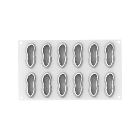 SILIKOMART 12 STAMPI IN SILICONE ARACHIDE 30, 72X29  H 27MM + CUTTER