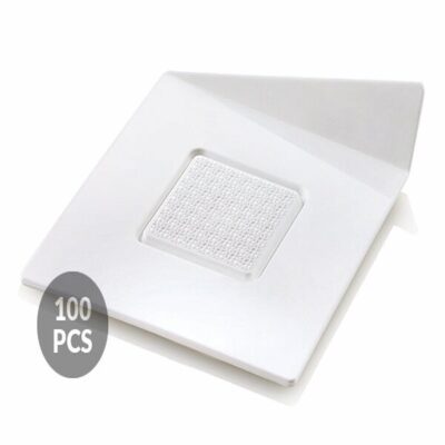 SILIKOMART SET 100 VASSOI-100 WHITE TRAYS- SQUARE 83X83 MM