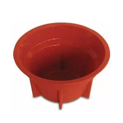 STAMPO SILIKOMART SINGOLO MUFFIN IN SILICONE ø90 H 51MM COLORE TERRACOTTA