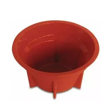 STAMPO SILIKOMART SINGOLO MUFFIN IN SILICONE ø90 H 51MM COLORE TERRACOTTA