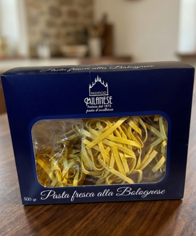 Tagliatelle alla Bolognese artigianale.