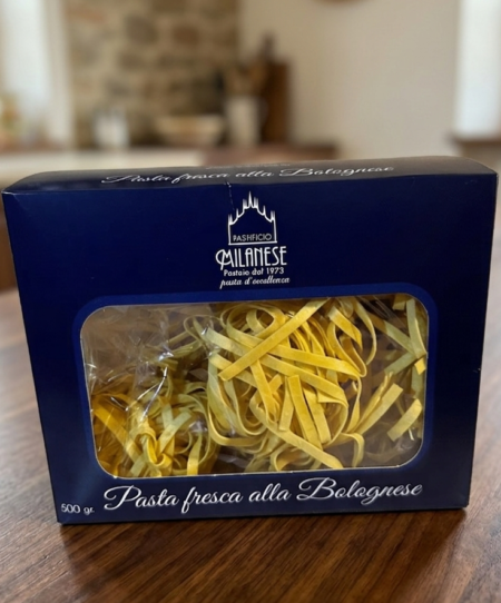 Tagliatelle alla Bolognese artigianale.